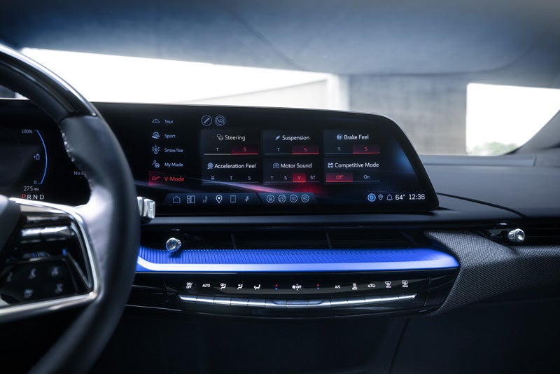 The 2026 OPTIQ-V Display Screen Displaying the V-Mode Settings | Joe Cooper Chevrolet in Shawnee OK